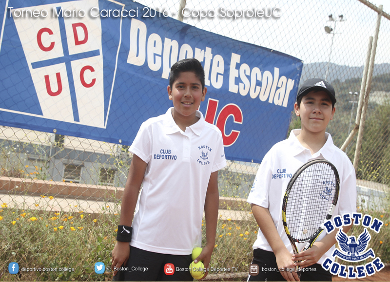 Equipo de Tenis de Boston College La Farfana participó del Torneo Mario Caracci de la Copa Soprole UC 2016 - Día 1