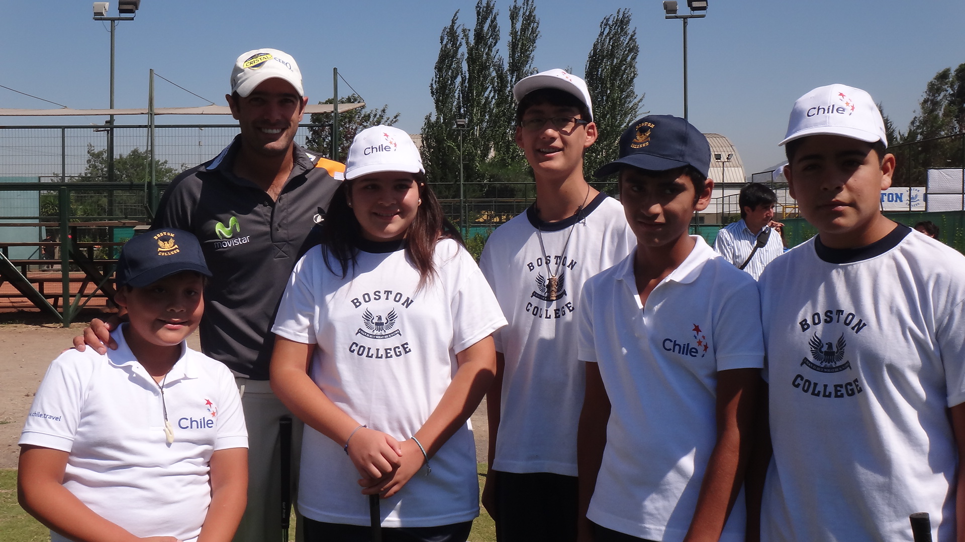 Benjamín Alvarado junto a importantes golfistas participaron de la inauguración del Putting Green Golf de Boston College La Farfana y da el vamos al Classic