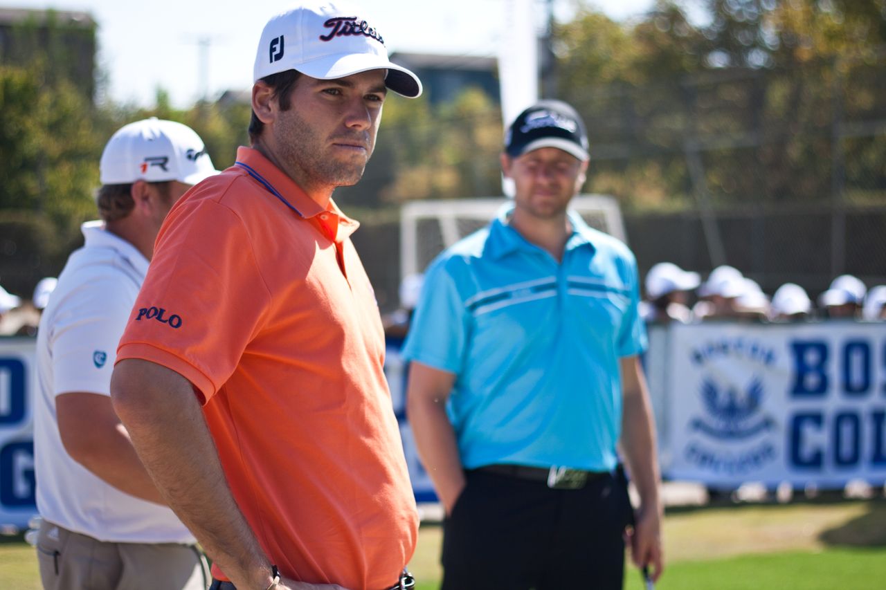 Benjamín Alvarado junto a importantes golfistas participaron de la inauguración del Putting Green Golf de Boston College La Farfana y da el vamos al Classic