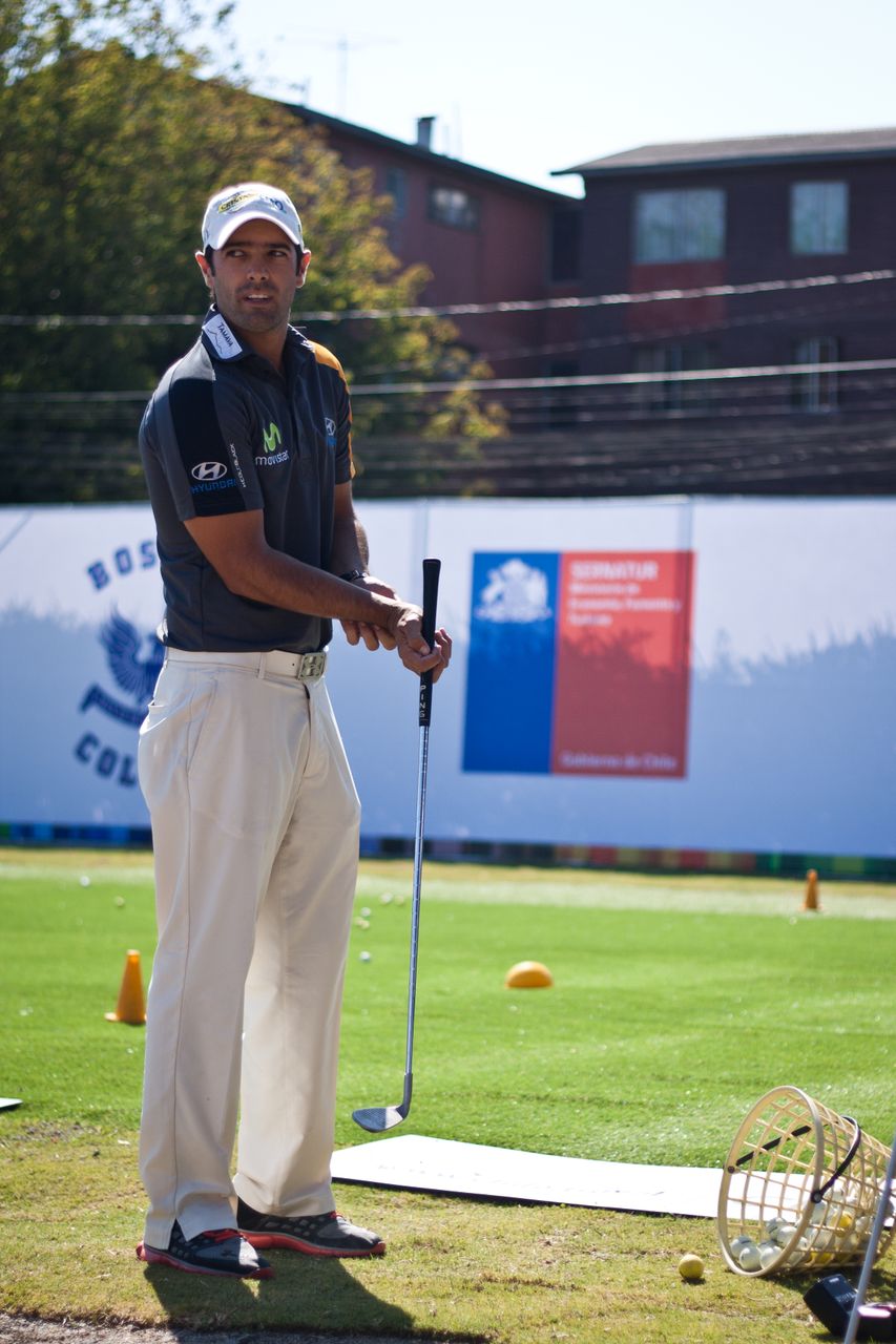 Benjamín Alvarado junto a importantes golfistas participaron de la inauguración del Putting Green Golf de Boston College La Farfana y da el vamos al Classic