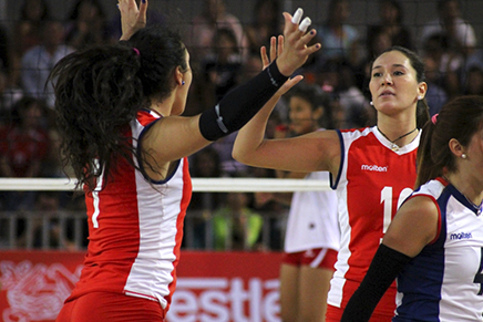 Con Chris Vorpahl y Catalina Melo a la Cabeza, la selección de voleibol femenino sigue invicta en el torneo