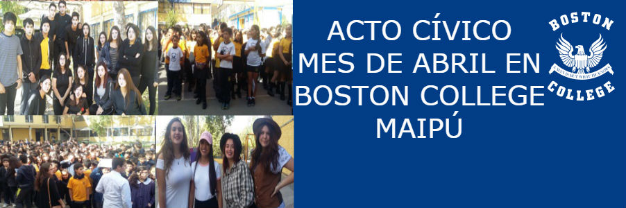 Acto cívico mes de Abril en Boston College Maipú