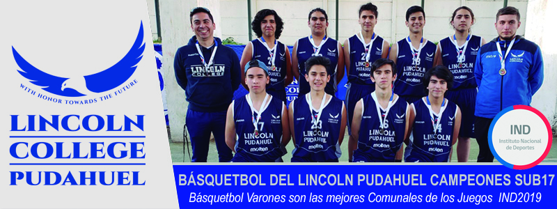 BASQUETBOL SUB17 DEL LINCOLN PUDAHUEL CAMPEÓN COMUNAL JUEGOS IND