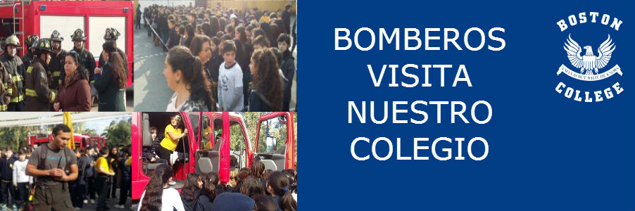 Bomberos visita Boston College Maipú