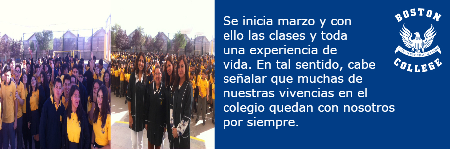 BOSTON COLLEGE DE SAN BERNARDO INICIA SU PERIODO ESCOLAR 2017