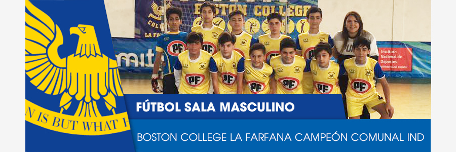 Foto BOSTON COLLEGE LA FARFANA CAMPEÓN COMUNAL DE FUTSAL VARONES Y VA A LOS PROVINCIALES