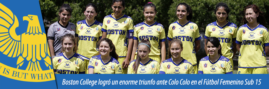 Foto Boston College logró un enorme triunfo ante Colo Colo en el Fútbol Femenino Sub 15