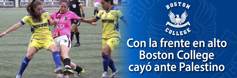 Con la frente en alto Boston College cayo ante Palestino 