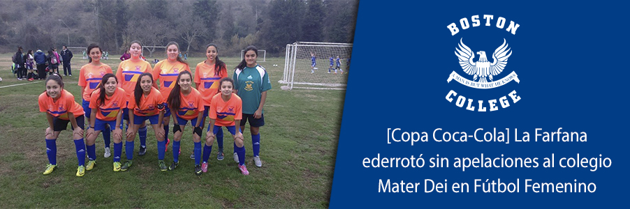 Foto [Copa Coca-Cola] La Farfana ederrotó sin apelaciones al colegio Mater Dei en Fútbol Femenino