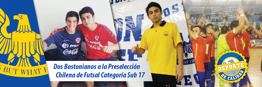 Foto Dos Bostonianos a la Preselección Chilena de Futsal Categoría Sub 17