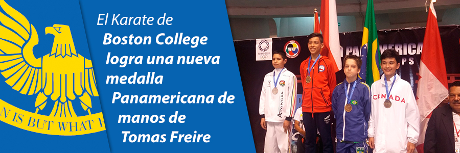 Foto El Karate de Boston College logra una nueva medalla Panamericana de manos de Tomas Freire