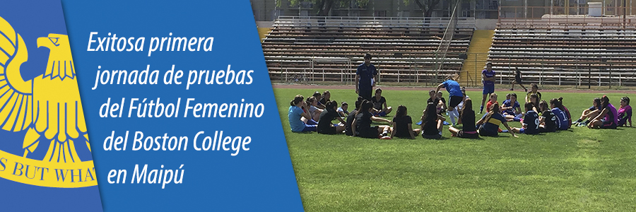 Foto Exitosa primera jornada de pruebas del Fútbol Femenino del Boston College en Maipú