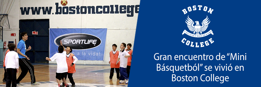 Gran encuentro de “Mini Básquetból” se vivió en Boston College