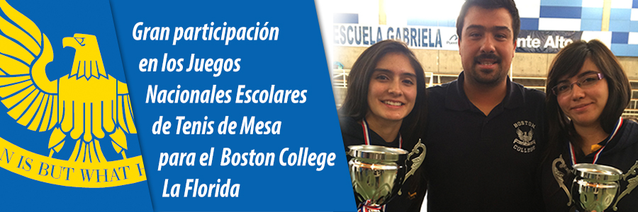 Gran participación en los Juegos Nacionales Escolares de Tenis de Mesa para el Boston College La Florida
