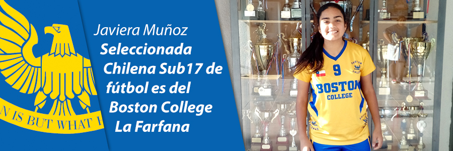 Foto Javiera Muñoz Seleccionada Chilena Sub17 de fútbol es del Boston College La Farfana