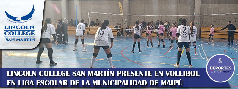 Foto LINCOLN COLLEGE SAN MARTÍN PRESENTE EN VOLEIBOL EN LIGA ESCOLAR DE LA MUNICIPALIDAD DE MAIPÚ 