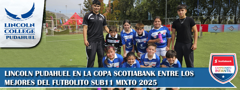 Foto LINCOLN PUDAHUEL EN LA COPA SCOTIABANK DE FUTBOLITO SUB11 MIXTO 2025