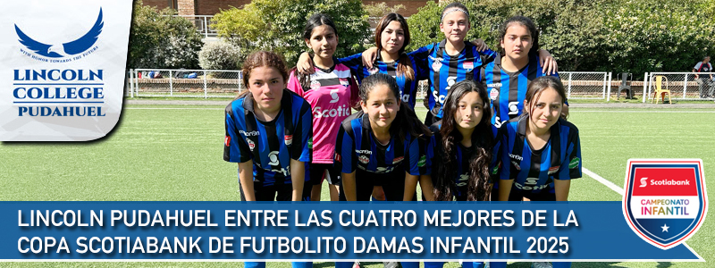 Foto LINCOLN PUDAHUEL ENTRE LAS MEJORES DE LA COPA SCOTIABANK DE FUTBOLITO DAMAS INFANTIL 2025