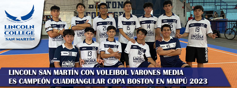 Foto LINCOLN SAN MARTIN CON VOLEIBOL VARONES MEDIA ES CAMPEON CUADRANGULAR COPA BOSTON EN MAIPU 2023