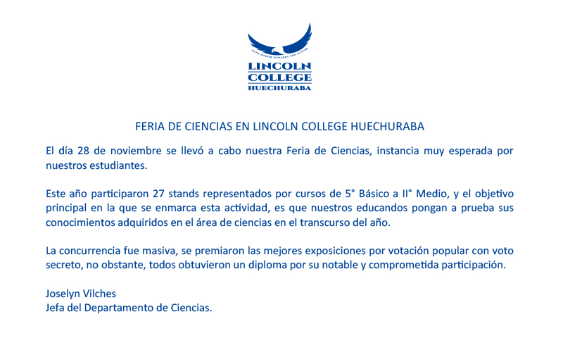 Feria de Ciencias 2019