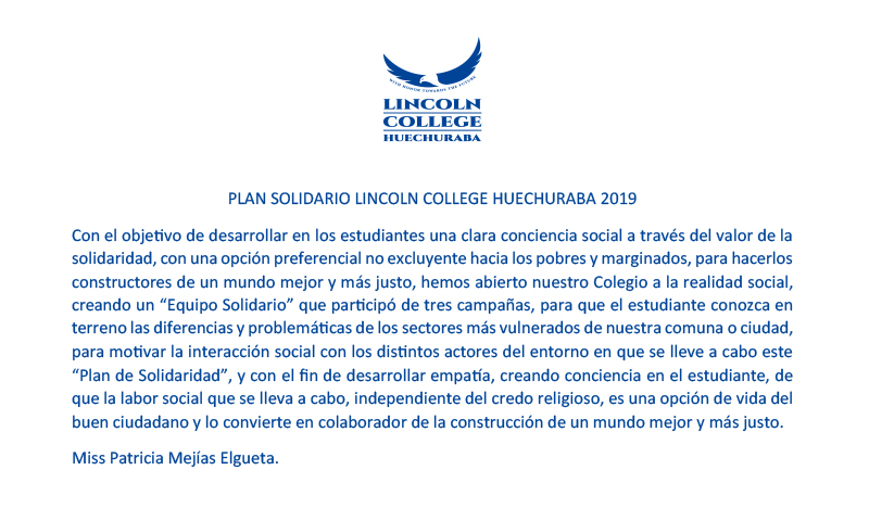Plan Solidario 2019