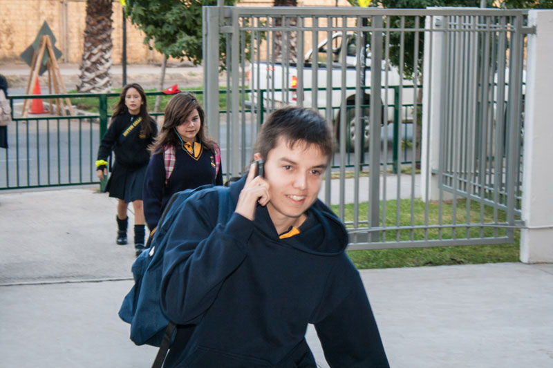 Primer día de clases y homenaje a 4tos medios