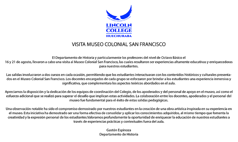 Visita Museo Colonial